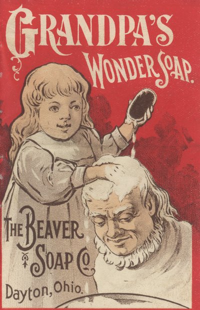 Grandpas Wonder Soap的广告，c.1898 作者 美国学校