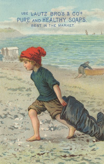 Lautz Bros＆Cos Pure and Healthy Soaps的广告，c.1880 作者 美国学校