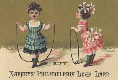 Napheys Philadelphia Leaf Lard的广告，1880年 作者 American School