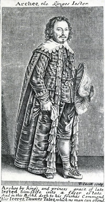 Archee，kinges jester，Archibald Armstrong的肖像，作者：Thomas Cecill，1639-1640 作者 美国学校