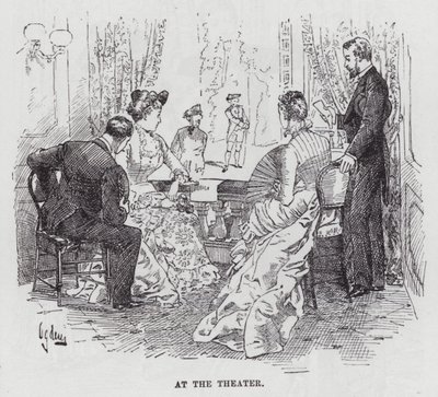 At the Theater (engraving) 作者 美国学校