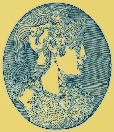 雅典娜，来自Victor Duruy的希腊历史插图，1890年出版（数字增强图像） 作者 美国学校
