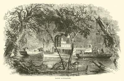 Bayou Navigation，1863年3月 作者 美国学校