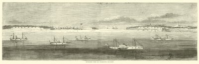 1864年10月，在旧入口威尔明顿封锁舰队 作者 美国学校