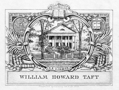 总统William H. Taft的书签（1857-1930）1909年（打印） 作者 美国学校