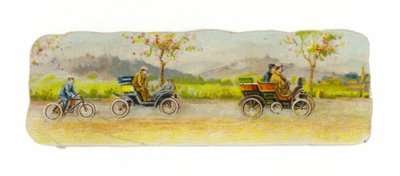 繁忙的道路，汽车和自行车 作者 美国学校