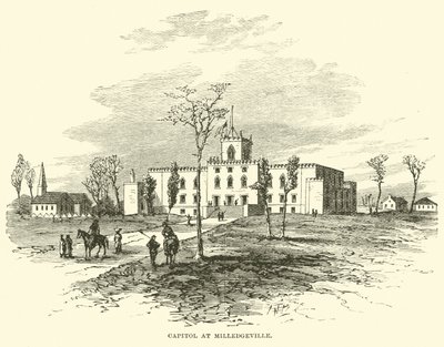 国会大厦在米利奇维尔，1864年11月 作者 美国学校