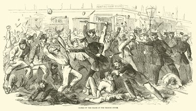 1863年7月在论坛办公室收取警察的指控 作者 美国学校