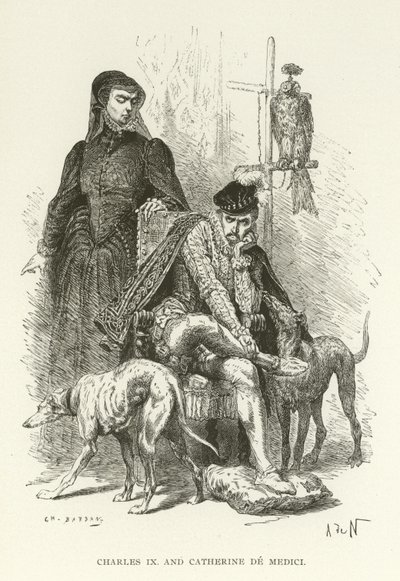 Charles IX和Catherine de Medici 作者 美国学校