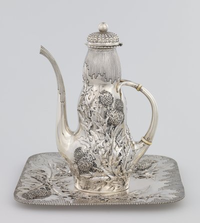 咖啡壶，1891年（银和象牙） 作者 美国学校