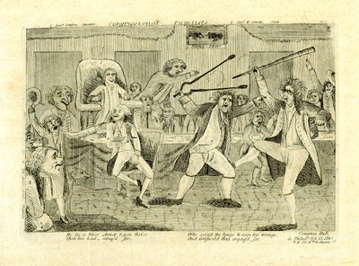 Congressional pugilists: Griswold and Lyon, at Congress Hall, Philadelphia, PA 作者 美国学校