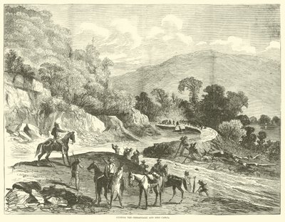 切割切萨皮克和俄亥俄运河，1864年7月 作者 美国学校