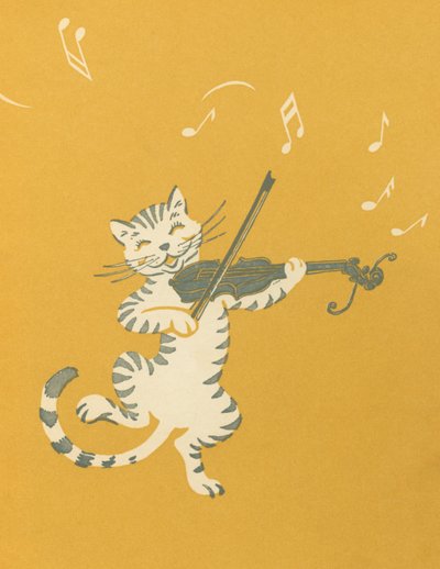 跳舞的猫咪拉小提琴 作者 美国学校