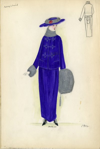 日间礼服，Belchof David 作者 美国学校
