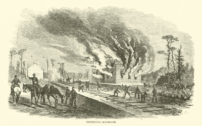摧毁铁路，1863年4月 作者 美国学校