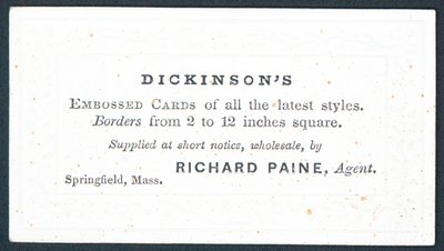 Dickinsons，所有最新款式的浮雕卡供应商，贸易卡 作者 美国学校