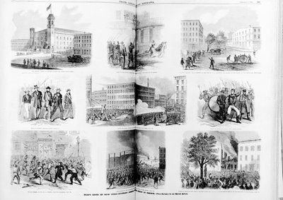 1863年恐怖统治时期的纽约骚乱报道，激动人心的场面 作者 美国学校