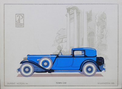 杜邦汽车：Town Car，1921 作者 美国学校
