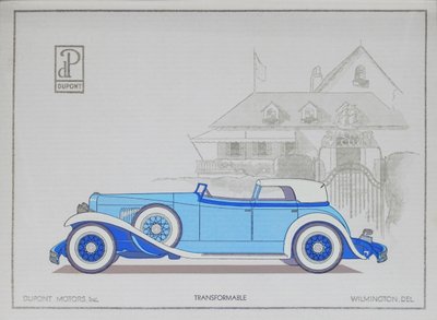 杜邦汽车：可转换，1921年 作者 美国学校