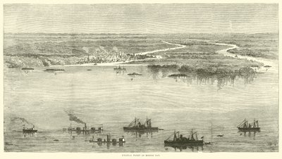 1864年8月，移动湾的联邦舰队 作者 美国学校