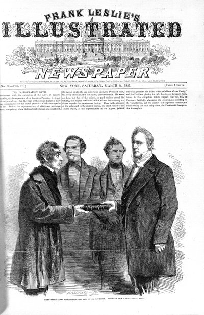 1857年3月14日Frank Flalies Illustrated Newspaper的头版 作者 American School