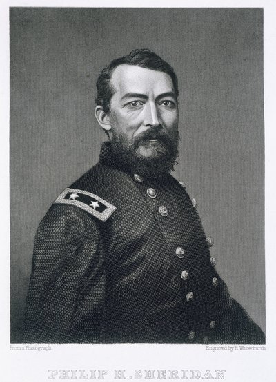 Philip Sheridan将军，由Robert E. Whitechurch拍摄的照片（1814-c.1883） 作者 美国学校