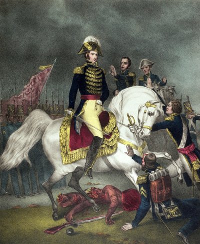 1811年Tippecanoe战役中的威廉亨利哈里森将军 作者 美国学校