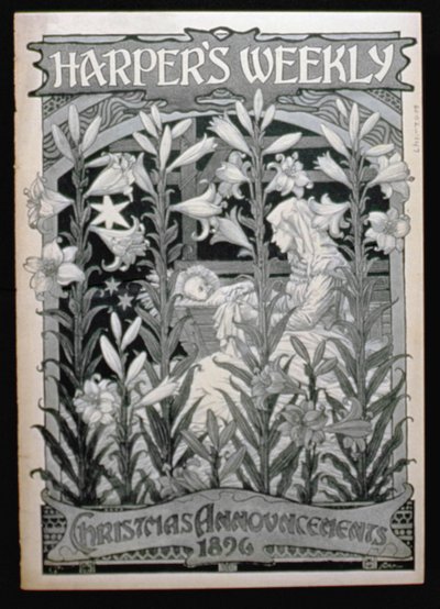 哈珀斯周刊，1896年圣诞节公告 作者 美国学校