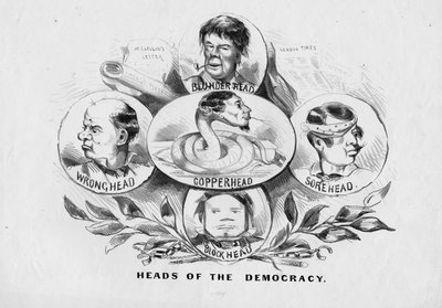 民主党领袖，由Currier和Ives出版，纽约，1864年 作者 美国学校