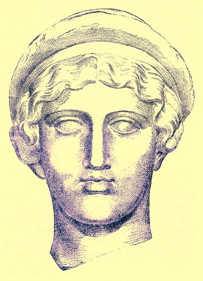 Hebe，Victor Duruy的希腊历史插图，1890年出版（数字增强图像） 作者 美国学校