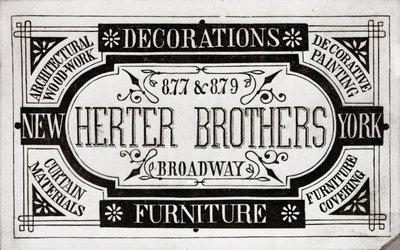 Herter Brothers，Decorations，Furniture，877＆879 Broadway，New York（litho [trade card]） 作者 美国学校