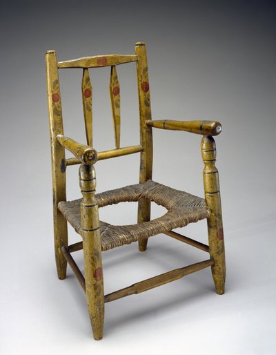 洞椅c。 1800年至1850年（身份不明的树林，油漆，草木） 作者 美国学校