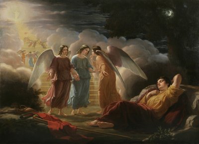 雅各布的梦想，1852年 作者 美国学校