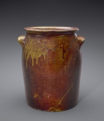 1850年以后的罐子（可能是碱性釉质stone器） 作者 美国学校