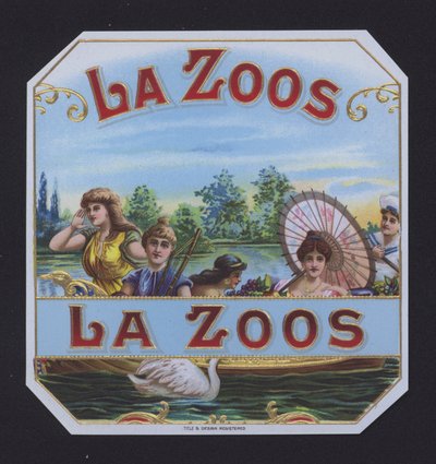 La Zoos，雪茄标签（色谱法） 作者 美国学校