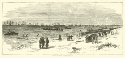 1865年1月登陆费舍尔堡以上的部队 作者 美国学校