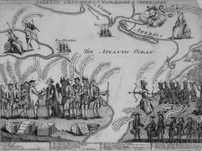 自由胜利，或压迫的垮台，1773年 作者 美国学校