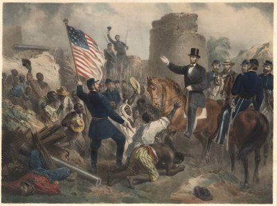 林肯在City Point，酒吧。 1865年 作者 美国学校