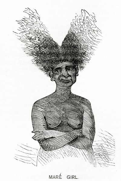 母女，从Appletons杂志的插图，1872年5月4日 作者 美国学校
