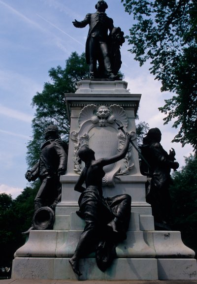 纪念雕像吉尔伯特德拉法耶特将军，1891年 作者 American School
