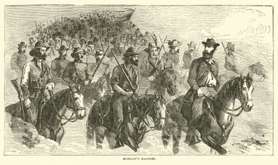 Morgans袭击者，1863年7月 作者 美国学校