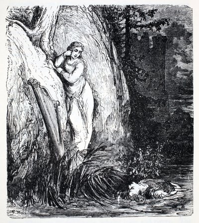 尼克斯，来自侏儒，仙女，精灵和其他小人物的世界指南，由Thomas Keightley（1789-1872）出版1880年，（BW雕刻） 作者 美国学校