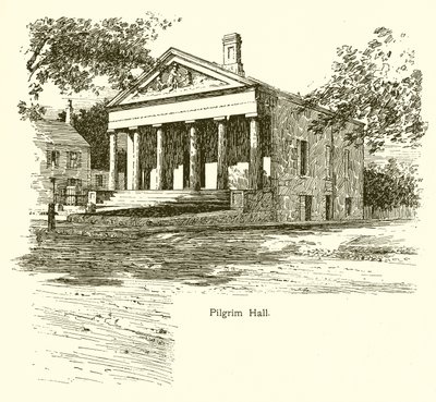 Pilgrim Hall，普利茅斯 作者 美国学校