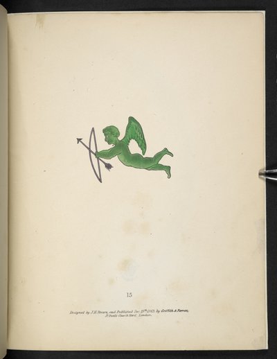 图版 15.绿色丘比特像。 Spectropia; or, Surprising spectral illusions showing ghosts everywhere, and of any colour, etc. ser.J.H. 布朗 1864 年 作者 美国学校