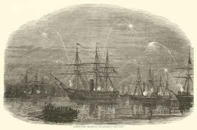 1865年1月，搬运工队伍庆祝夺取费舍尔堡 作者 美国学校