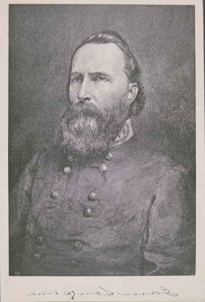 詹姆斯朗斯特里特将军肖像（1821-1904）（石版画） 作者 美国学校