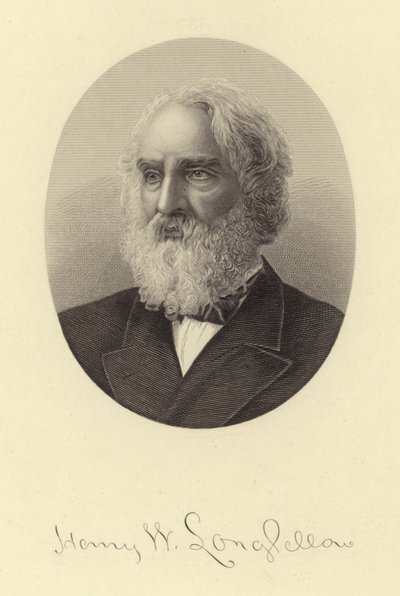 Henry Wadsworth朗费罗的肖像 作者 美国学校