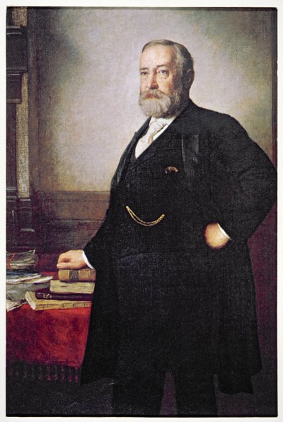 本杰明·哈里森总统（1833-1901）选举海报 作者 美国学校