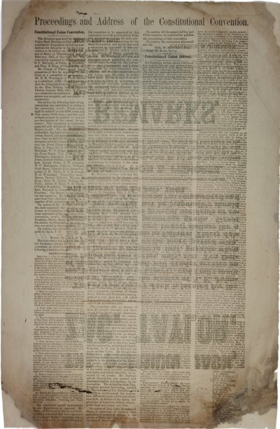 1861年3月19日，制宪会议的会议记录和地址 作者 美国学校