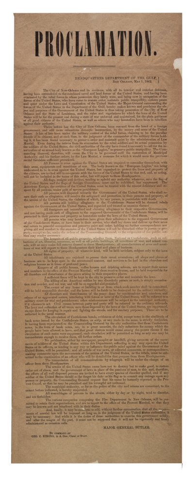 宣言，1862年5月1日 作者 American School